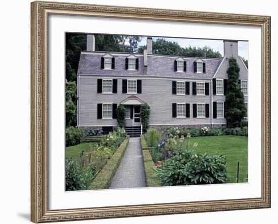 Home of John Adams and His Family, Now a National Historical Park, Quincy, Massachusetts-null-Framed Photographic Print