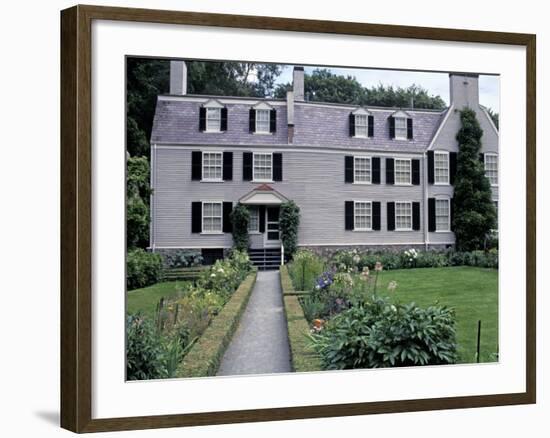 Home of John Adams and His Family, Now a National Historical Park, Quincy, Massachusetts-null-Framed Photographic Print