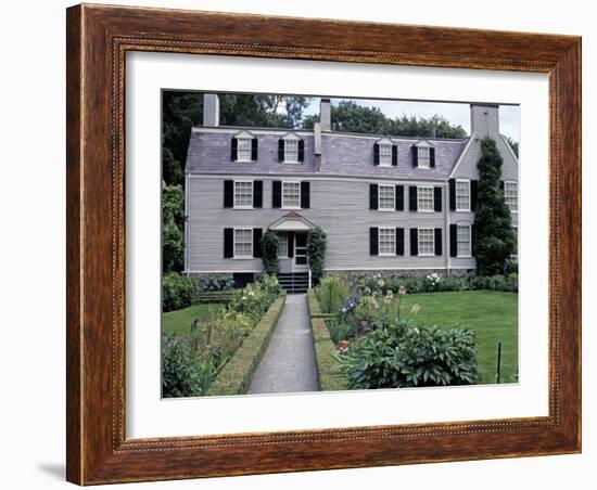 Home of John Adams and His Family, Now a National Historical Park, Quincy, Massachusetts-null-Framed Photographic Print