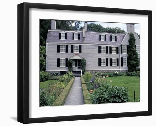 Home of John Adams and His Family, Now a National Historical Park, Quincy, Massachusetts-null-Framed Photographic Print