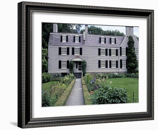 Home of John Adams and His Family, Now a National Historical Park, Quincy, Massachusetts-null-Framed Photographic Print