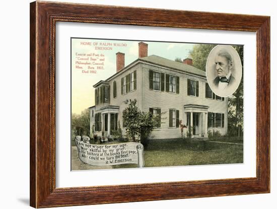 Home of Ralph Waldo Emerson, Concord-null-Framed Art Print