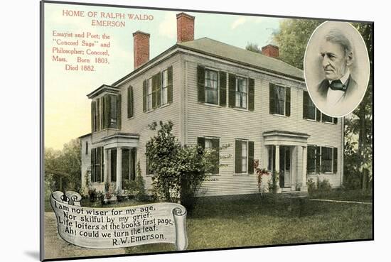 Home of Ralph Waldo Emerson, Concord-null-Mounted Art Print