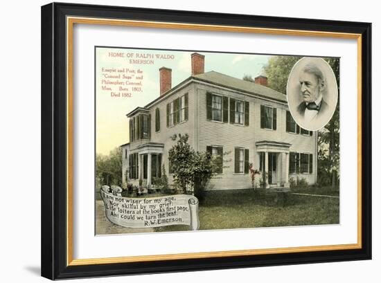 Home of Ralph Waldo Emerson, Concord-null-Framed Art Print