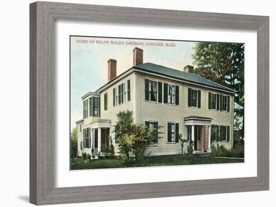 Home of Ralph Waldo Emerson, Concord-null-Framed Art Print