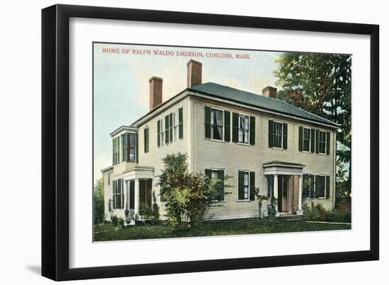 Home of Ralph Waldo Emerson, Concord-null-Framed Art Print