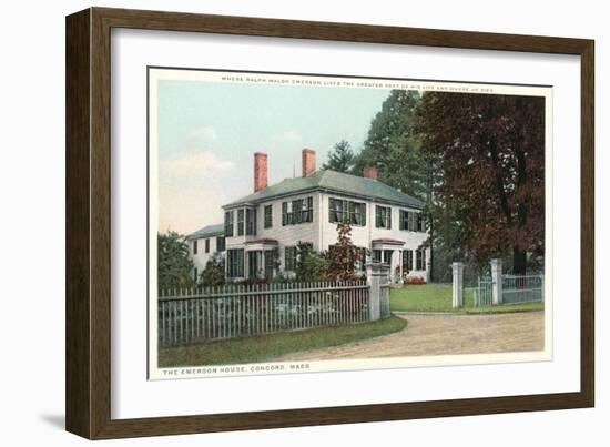 Home of Ralph Waldo Emerson, Concord-null-Framed Art Print