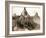 Home of the wife of Dakota chief, American Horse-John C. H. Grabill-Framed Photographic Print