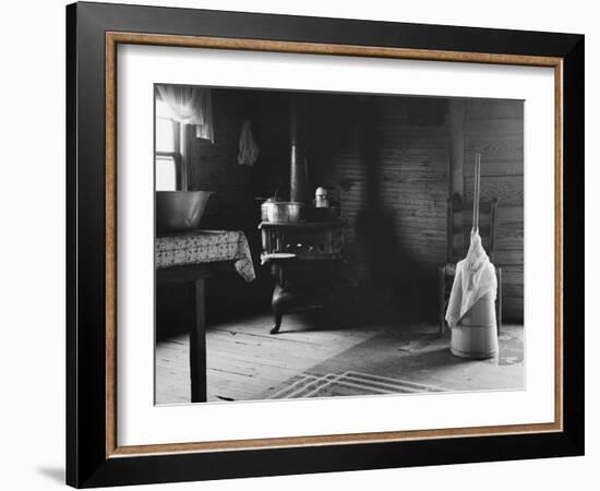 Home of tobacco sharecropper North Carolina, 1939-Dorothea Lange-Framed Photographic Print