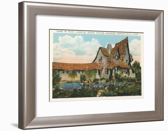 Home of Ward Lascelle, Movie Producer, Beverly Hills, California-null-Framed Art Print