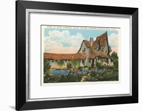 Home of Ward Lascelle, Movie Producer, Beverly Hills, California-null-Framed Art Print