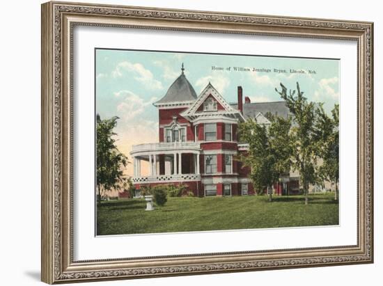 Home of William Jennings Bryan, Lincoln, Nebraska-null-Framed Art Print