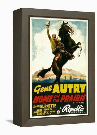 Home on the Prairie, Gene Autry, 1939-null-Framed Stretched Canvas