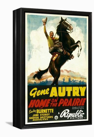 Home on the Prairie, Gene Autry, 1939-null-Framed Stretched Canvas