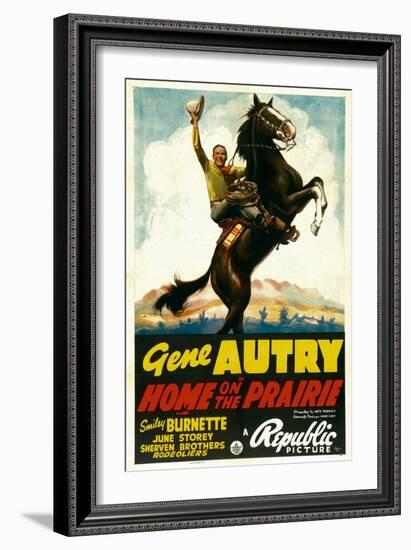 Home on the Prairie, Gene Autry, 1939-null-Framed Art Print
