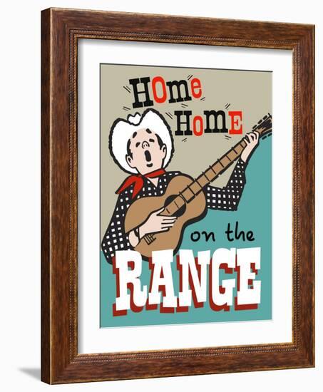 Home on the Range-Retroplanet-Framed Giclee Print