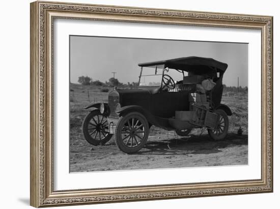 Home on Wheels for Migrants-Dorothea Lange-Framed Art Print