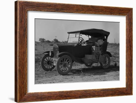 Home on Wheels for Migrants-Dorothea Lange-Framed Art Print