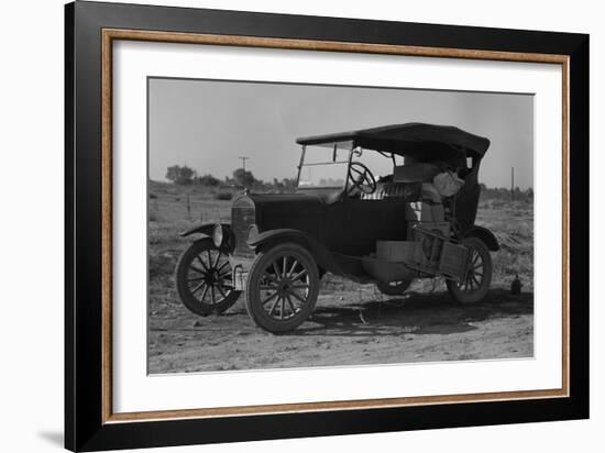 Home on Wheels for Migrants-Dorothea Lange-Framed Art Print