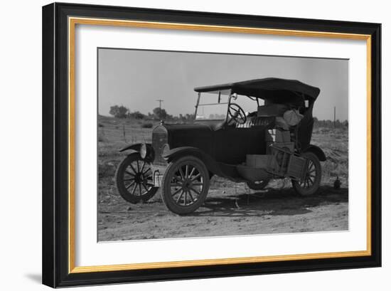 Home on Wheels for Migrants-Dorothea Lange-Framed Art Print