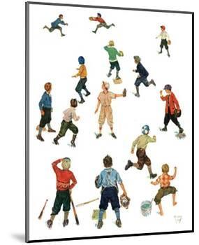 "Home Run,"April 26, 1930-Eugene Iverd-Mounted Giclee Print