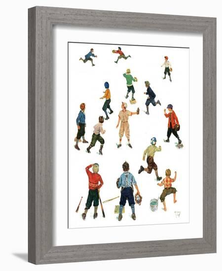 "Home Run,"April 26, 1930-Eugene Iverd-Framed Giclee Print