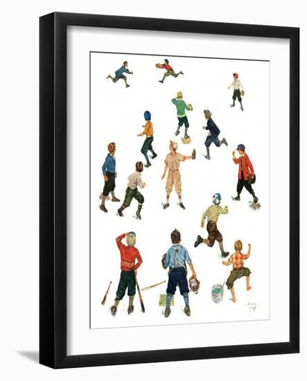 "Home Run,"April 26, 1930-Eugene Iverd-Framed Giclee Print