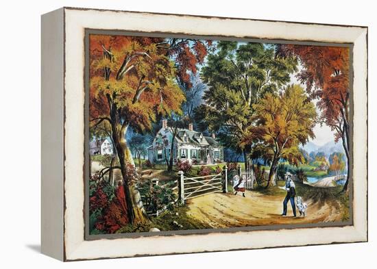 Home Sweet Home, 1869-Currier & Ives-Framed Premier Image Canvas