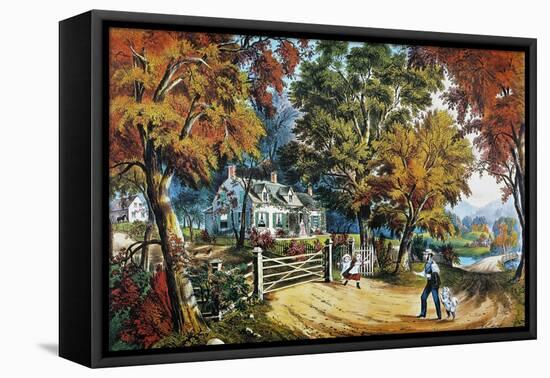 Home Sweet Home, 1869-Currier & Ives-Framed Premier Image Canvas