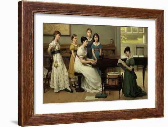 Home, Sweet Home (detail)-George Dunlop Leslie-Framed Giclee Print