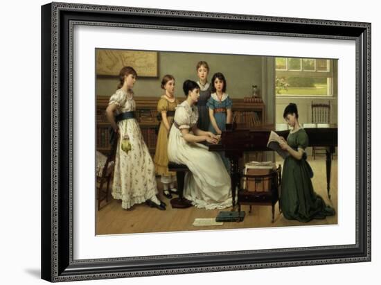 Home, Sweet Home (detail)-George Dunlop Leslie-Framed Giclee Print