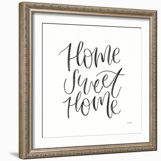 Home Sweet Home I BW-Jenaya Jackson-Framed Art Print