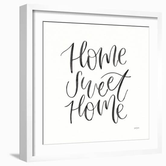 Home Sweet Home I BW-Jenaya Jackson-Framed Art Print