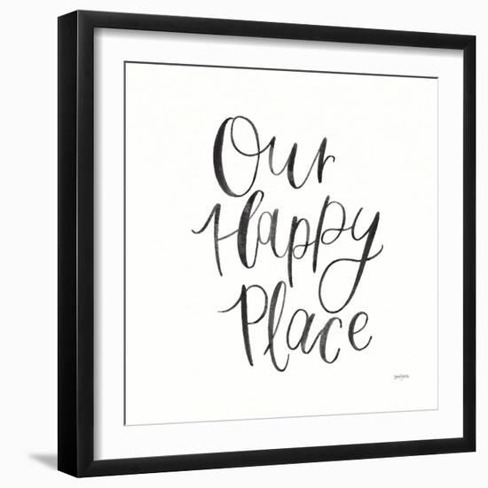 Home Sweet Home II BW-Jenaya Jackson-Framed Art Print