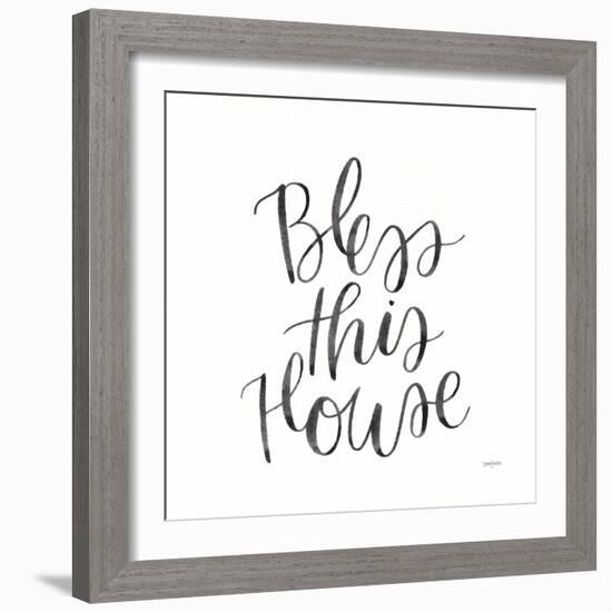 Home Sweet Home IV BW-Jenaya Jackson-Framed Art Print