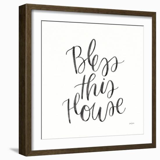 Home Sweet Home IV BW-Jenaya Jackson-Framed Art Print