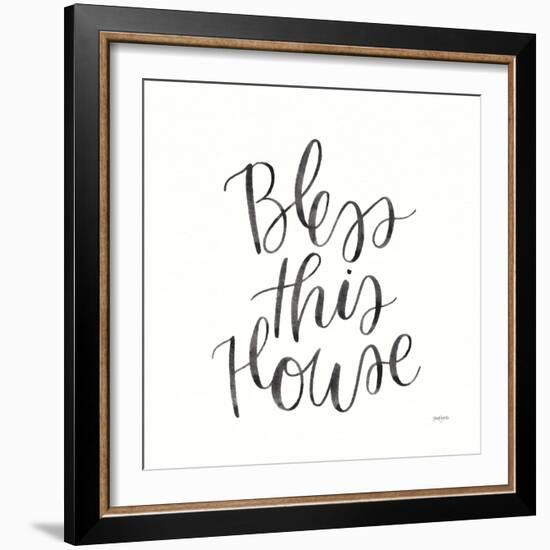 Home Sweet Home IV BW-Jenaya Jackson-Framed Art Print