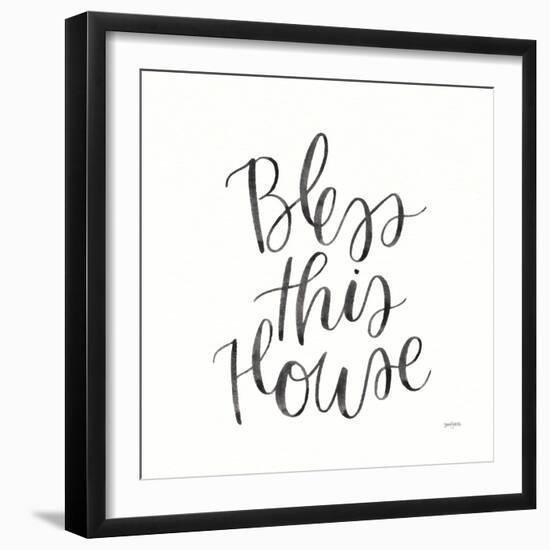 Home Sweet Home IV BW-Jenaya Jackson-Framed Art Print
