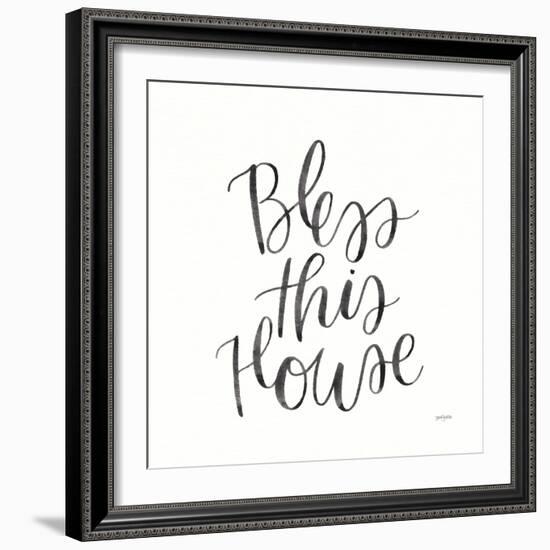 Home Sweet Home IV BW-Jenaya Jackson-Framed Art Print