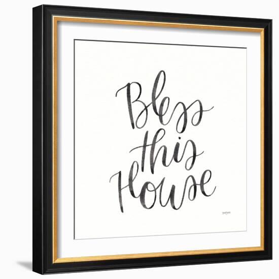 Home Sweet Home IV BW-Jenaya Jackson-Framed Art Print