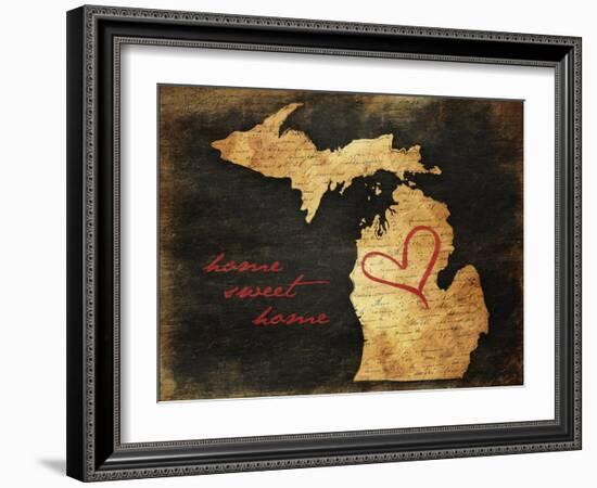 Home Sweet Home MI-Jace Grey-Framed Art Print