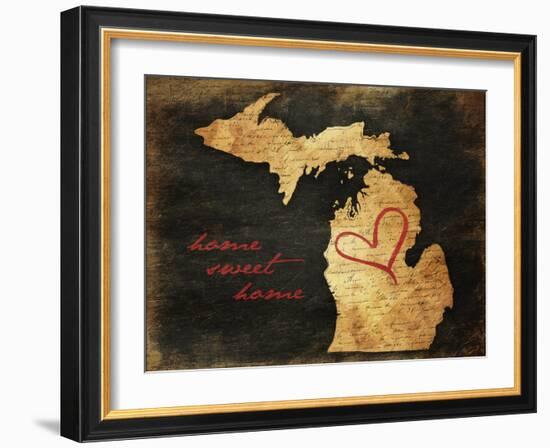 Home Sweet Home MI-Jace Grey-Framed Art Print