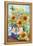 Home Sweet Home Sunflowers and Daisies-Melinda Hipsher-Framed Premier Image Canvas