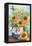 Home Sweet Home Sunflowers and Daisies-Melinda Hipsher-Framed Premier Image Canvas