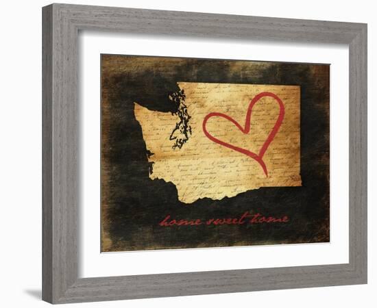 Home Sweet Home WA-Jace Grey-Framed Art Print