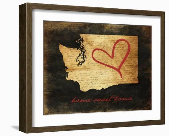 Home Sweet Home WA-Jace Grey-Framed Art Print