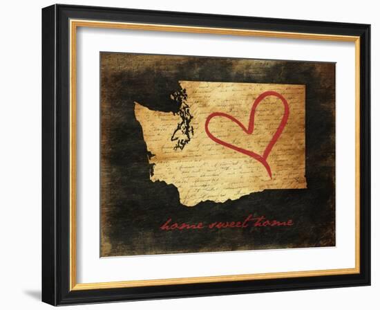 Home Sweet Home WA-Jace Grey-Framed Art Print