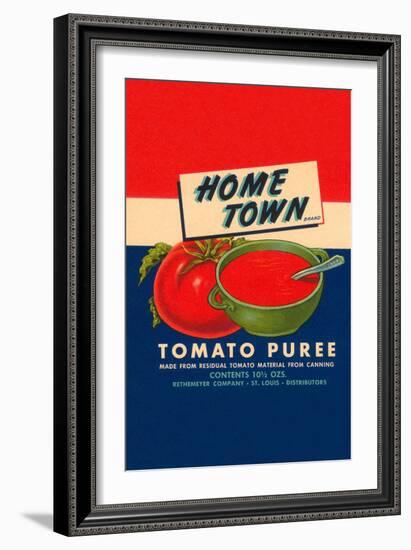 Home Town Brand Tomato Puree-null-Framed Art Print