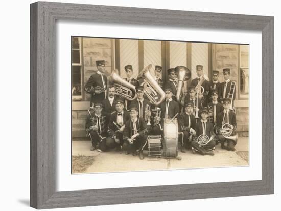 Home Town Marching Band-null-Framed Art Print