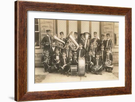 Home Town Marching Band-null-Framed Art Print